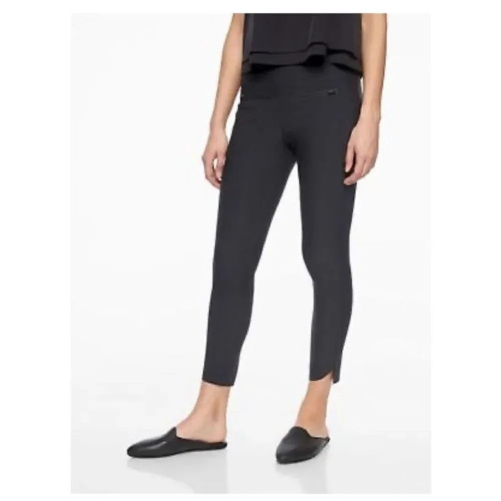 Athleta Stellar Crop Pants Black Women Size M